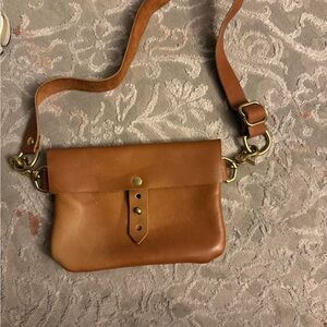 Portland Leather Brown belt bag used but in good condition open to offers:)